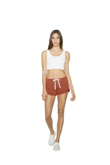 American Apparel WOMENS FRENCH TERRY RUNNING SHORT