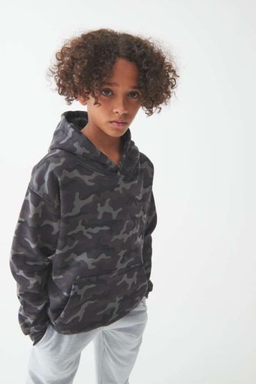 Just Hoods KIDS CAMO HOODIE