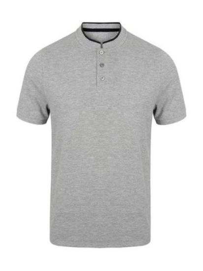 Front Row STAND COLLAR STRETCH POLO SHIRT