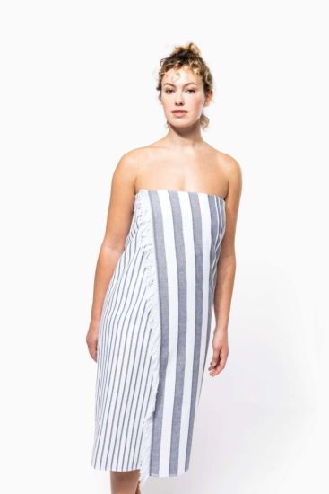 Kariban STRIPED FRINGED FOUTA