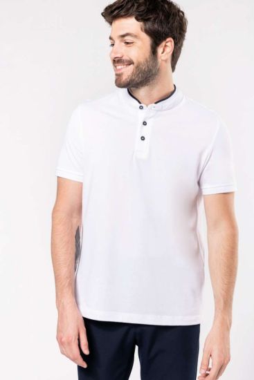 Kariban MEN’S SHORT SLEEVE POLO SHIRT WITH MANDARIN COLLAR