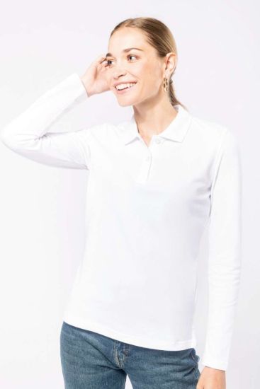 Kariban LADIES’ LONG-SLEEVED POLO SHIRT