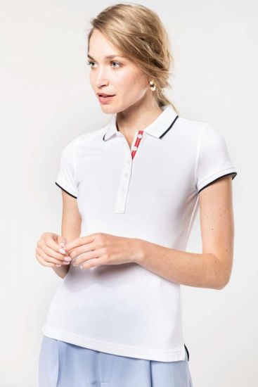 Kariban LADIES’ SHORT-SLEEVED PIQU KNIT POLO SHIRT