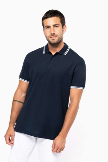 Kariban MEN’S 2 STRIPED SHORT SLEEVED POLOSHIRT