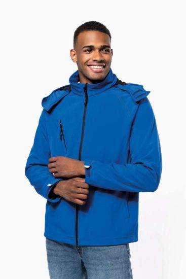 Kariban MEN’S DETACHABLE HOODED SOFTSHELL JACKET