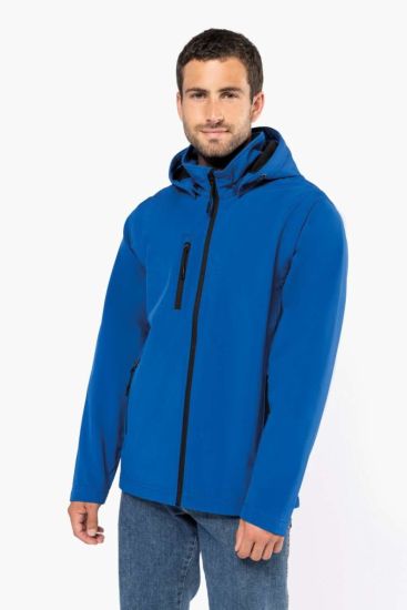 Kariban UNISEX 3-LAYER SOFTSHELL HOODED JACKET WITH REMOVABLE SLEEVES