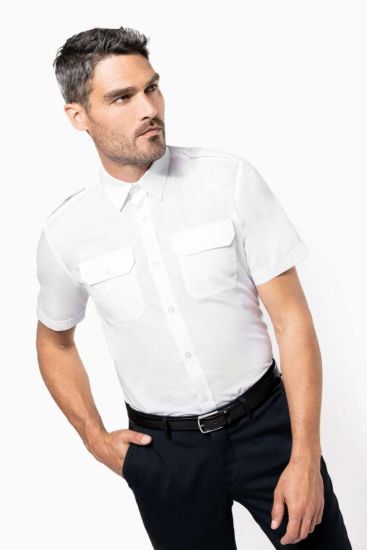 Kariban MEN’S SHORT-SLEEVED PILOT SHIRT