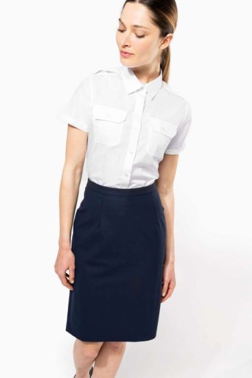 Kariban LADIES SHORT-SLEEVED PILOT SHIRT