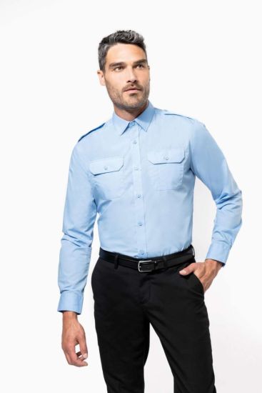 Kariban MEN’S LONG-SLEEVED PILOT SHIRT