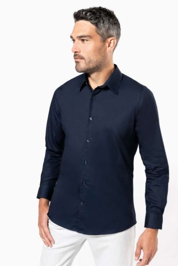 Kariban MENS LONG-SLEEVED COTTON POPLIN SHIRT