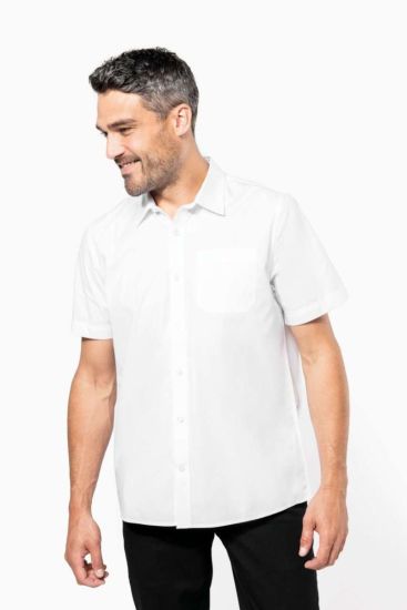 Kariban MEN’S SHORT-SLEEVED COTTON POPLIN SHIRT