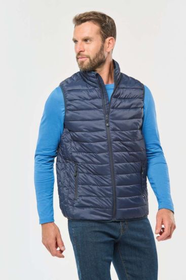 Kariban MENS LIGHTWEIGHT SLEEVELESS FAKE DOWN JACKET