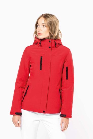 Kariban LADIES HOODED SOFTSHELL LINED PARKA