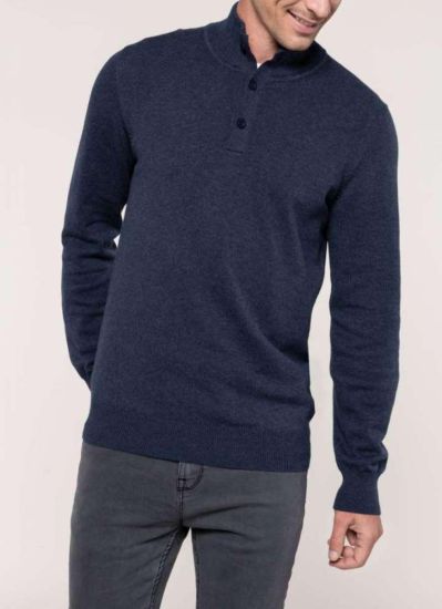 Kariban PREMIUM BUTTON NECK JUMPER