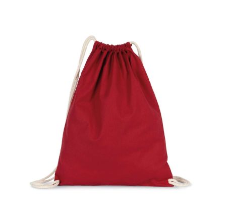 Kimood ORGANIC COTTON BACKPACK WITH DRAWSTRING CARRY HANDLES