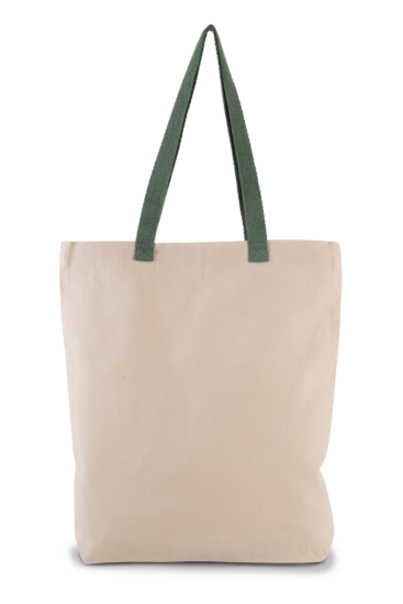 Kimood SHOPPER BAG WITH GUSSET AND CONTRAST COLOUR HANDLE