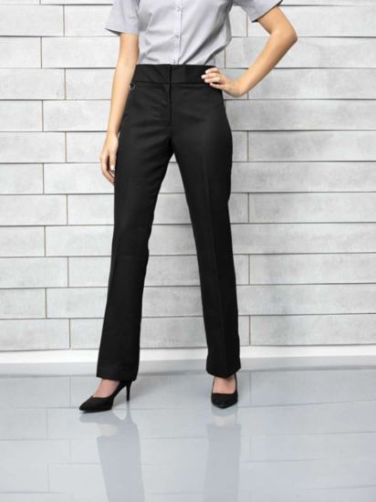 Premier LADIES FLAT FRONT HOSPITALITY TROUSER