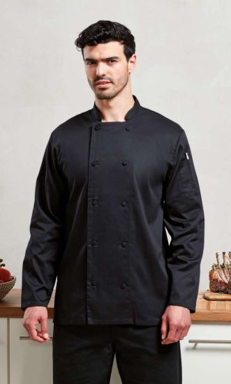 Premier CHEF’S LONG SLEEVE COOLCHECKER JACKET WITH MESH BACK PANEL