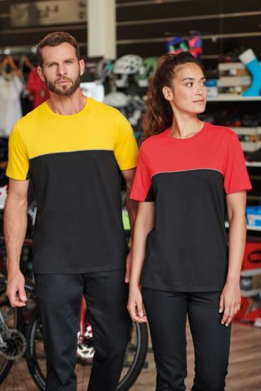 Designed To Work UNISEX ECO-FRIENDLY SHORT SLEEVE TWO-TONE T-SHIRT