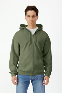  Gildan SOFTSTYLE MIDWEIGHT FLEECE ADULT FULL ZIP HOODED SWEATSHIRT