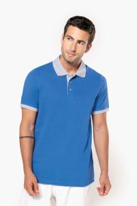  Kariban MEN'S TWO-TONE PIQU POLO SHIRT