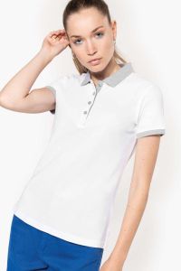  Kariban LADIES TWO-TONE PIQU POLO SHIRT