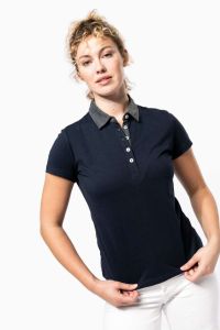  Kariban LADIES' TWO-TONE JERSEY POLO SHIRT