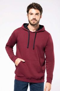  Kariban MEN'S CONTRAST HOODED SWEATSHIRT