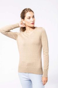  Kariban LADIES' V-NECK JUMPER