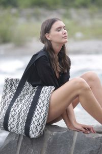  Kimood RECYCLED SHOPPING BAG - WAVY PATTERN