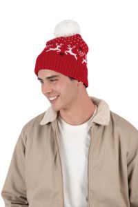  K-UP WINTER BEANIE WITH REINDEER DESIGN