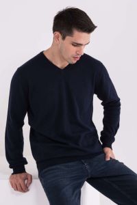  Legend World Wide MENS V-NECK FINE GAUGE COTTON PULLOVER