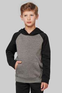  Proact KIDS' TWO-TONE HOODED SWEATSHIRT