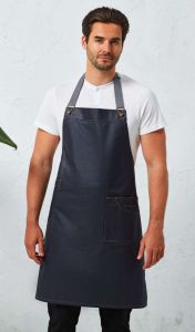  Premier 'DISTRICT' WAXED LOOK DENIM BIB APRON