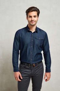  Premier MENS JEANS STITCH DENIM SHIRT