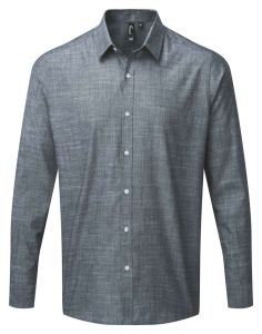  Premier MEN'S COTTON SLUB CHAMBRAY LONG SLEEVE SHIRT