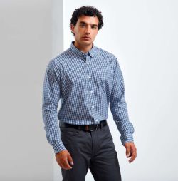  Premier 'MAXTON' CHECK MEN'S LONG SLEEVE SHIRT