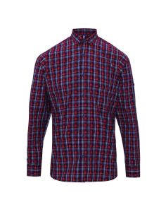  Premier 'SIDEHILL' CHECK - MEN'S LONG SLEEVE COTTON SHIRT