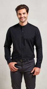  Premier BANDED COLLAR 'GRANDAD' LONG SLEEVE SHIRT