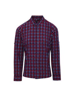  Premier 'SIDEHILL' CHECK - WOMEN'S LONG SLEEVE COTTON SHIRT