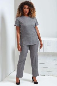  Premier VIOLA' LINEN-LOOK CUT NECK BEAUTY TUNIC