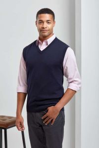  Premier MEN'S V-NECK SLEEVELESS SWEATER