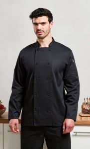  Premier CHEF'S LONG SLEEVE COOLCHECKER JACKET WITH MESH BACK PANEL