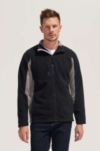  SOL'S SOL'S NORDIC - MENS TWO-COLOUR ZIPPED FLEECE JACKET